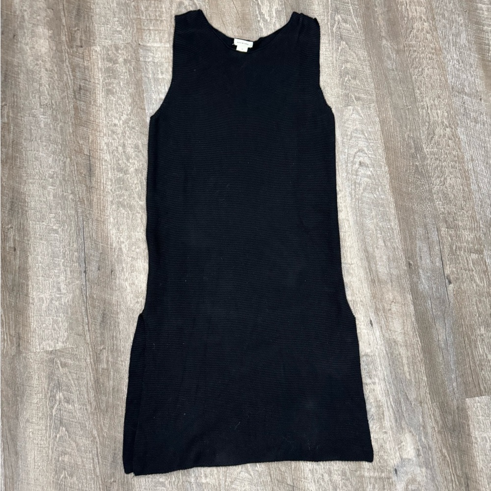 Black knit sleeveless sweater dress Max Studio Sz M